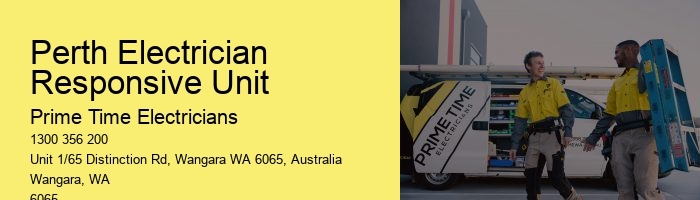 Perth Electrician Responsive Unit
