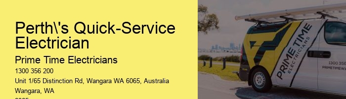 Perth's Quick-Service Electrician