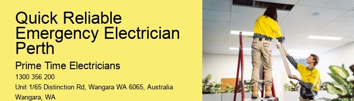 Quick Reliable Emergency Electrician Perth